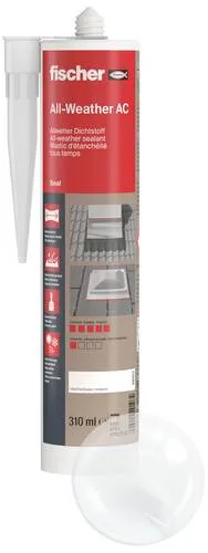Fischer DDK 310 Allwetter-Dichtstoff 310ml Transparent