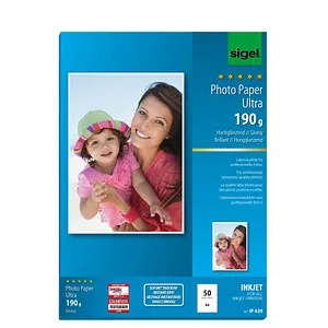 SIGEL Fotopapier IP639 DIN A4 hochglänzend 190 g/qm