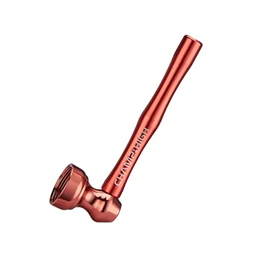 MINI PFEIFE ALU 8,5cm lang + 5 Sieben CHAMP HIGH Aluminium Tabakpfeife Tabak Pipe 4-Varianten 83 (Kupfer)