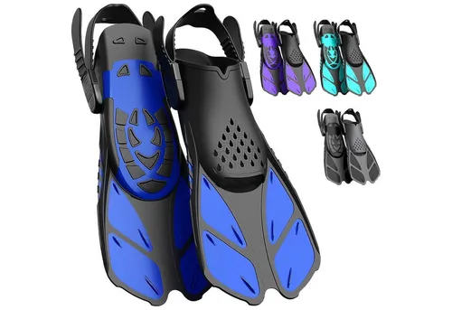 LuxusKollektion Flosse Schnorchelflossen Verstellbar Erwachsene Unisex Taucherflossen Blau