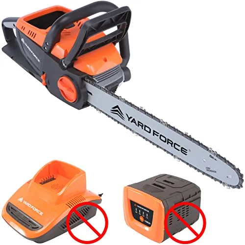 Yard Force Profi Akku Kettensäge 40V – 35cm Schnittlänge mit Akku und Ladegerät