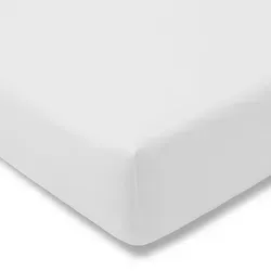 Estella Spannbetttuch Exquisit, Weiß, 150x200 cm - Bettlaken aus hochwertigem Mischgewebe, Oeko-Tex® zertifiziert, bügelfrei und ideal für Allergiker. Weich und anschmiegsam für einen erholsamen Schlaf.