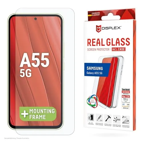 E.V.I. DISPLEX Real Glass + Case Samsung Galaxy A55 5G