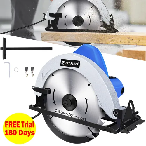 Elektrische Handkreissäge HS100S - Tischkreissäge mit 185mm Sägeblatt, ideal für präzise Schnitte in Holz, Kunststoff und Metall. Bürstenloser Motor für lange Lebensdauer und effizientes Arbeiten.