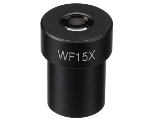 BRESSER DIN Weitfeld-Okular WF15x - Mikroskop-Zubehör für 23.2mm Steckdurchmesser, ideal für klare und detailreiche Beobachtungen mit 15x Vergrößerung.