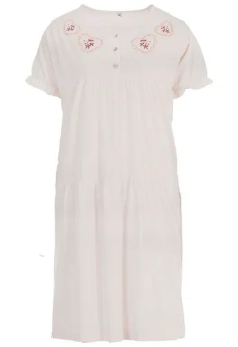 zeitlos Nachthemd Nachthemd Kurzarm Puffärmel - Herz Spitze