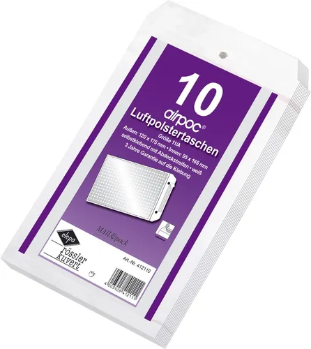 Produktbild MAILmedia Luftpolster Versandtaschen Typ D14 weiß 14 g 10 Versandtaschen