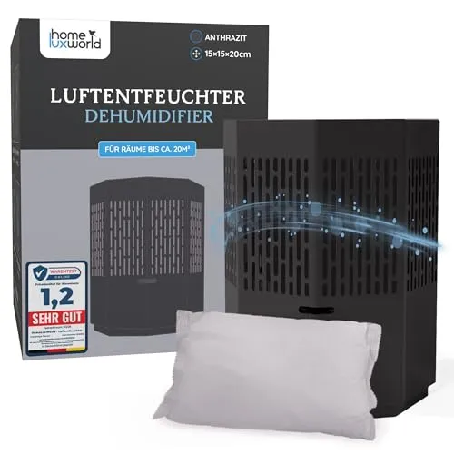 HomeLuxWorld Luftentfeuchter ohne Strom anthrazit in grau von HomeLuxWorld