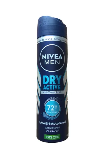 Nivea Men Deodorant Spray Fresh Active 0% Aluminium 48h - Herren Deo ohne Aluminium, bietet 48 Stunden Frische und Schutz, ideal für den aktiven Mann.