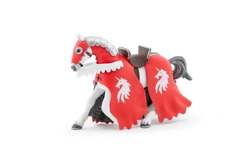 Papo 39781 Pferd des Einhornritters mit Lanze 13 cm Ritter und Burgen