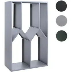 Brennholzlager HWC-P76, modernes Kamin- und Feuerholzregal aus Metall