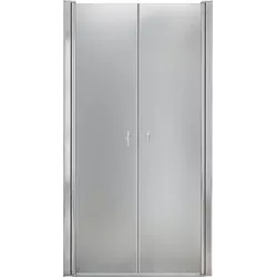 Pendeltür Lavea 70x195cm Milchglas - Elegante Duschabtrennung - Duschabtrennungen mit 6 mm Sicherheitsglas, Soft-Close-Funktion und hochwertiger Aluminiumhalterung für mühelosen Komfort und modernes Design.