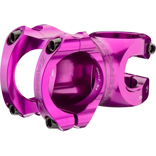 Race Face Turbine R Vorbau 35.0mm, 40mm, 0°, lila - Robuster Fahrradlenker-Vorbau für Radsportfans – bietet Stabilität und Kontrolle für jedes Abenteuer.