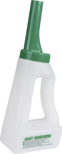 Drencher - 1,2 l Eingabeflasche für Großvieh - Zubehör für Landwirtschaft, ideal für die Kälberaufzucht mit breiter Öffnung (70 mm) für einfaches Befüllen von Trocken- oder Flüssignahrung.