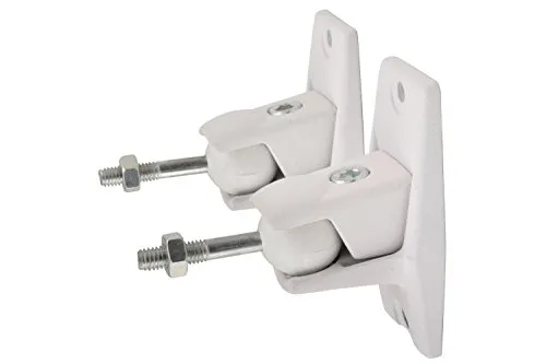 Adastra Universal-Lautsprecherhalterung, Weiß - Lautsprecherwandhalterung in Weiß, mit 3 verschiedenen Schwenkarmen für flexible Montageoptionen, ideal für jeden Raum.