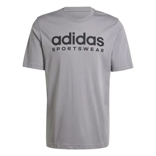 adidas Herren Graphic Tee T-Shirt, Grey Three, S