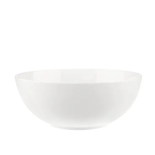 Villeroy & Boch Schüssel Anmut 23cm - Schüssel aus Premium Bone Porcelain, spülmaschinen- und mikrowellensicher – ideal für festliche Anlässe oder den Alltag. Zeitloses Design inspiriert von den 50ern, perfekt für Salate, Suppen und Obst.