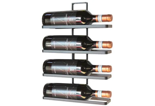 DanDiBo Weinregal 1x Metall Schwarz in schwarz von DanDiBo