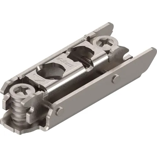 CLIP gerade Exz-Montageplatte,  3mm, vorm.Systemschrauben von Blum