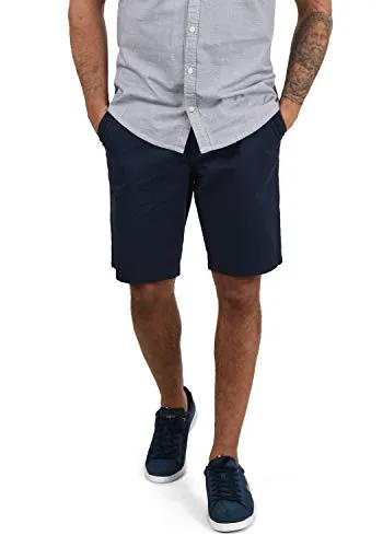 Blend BHRagna Herren Chino Shorts Bermuda Kurze Hose mit Kordel-Gürtel Gesäßtasche Eingrifftaschen 100% Baumwolle Regular fit, Größe:2XL, Farbe:Navy (70230)