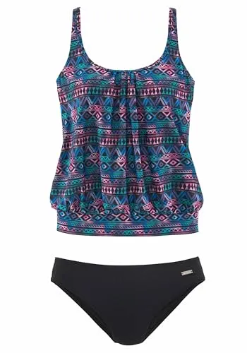 Oversize-Tankini LASCANA für Damen, Gr. 42, Ethnomuster von LASCANA