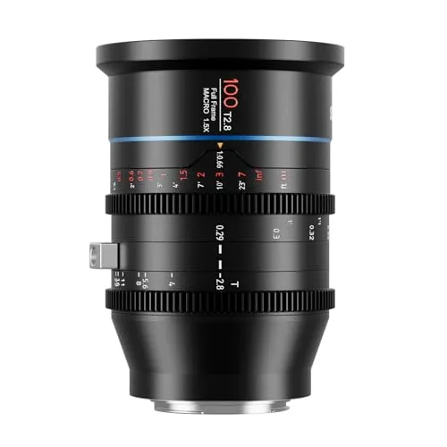SIRUI 100 mm Jupiter Makro T2.8 Vollformat Cine Prime Objektiv, für EF-Mount Kameras, kompatibel mit BMPCC-6k, BMPCC-6k-pro, EOS C300 Mark III, EOS C500 Mark II, professionelles EF-Mount-Objektiv