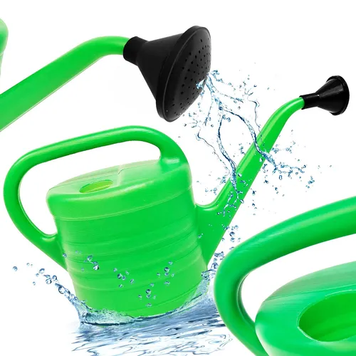 Gießkanne 2,5L Kunststoff Gartengießkanne Gieskanne Blumen Blumengießkanne Grün