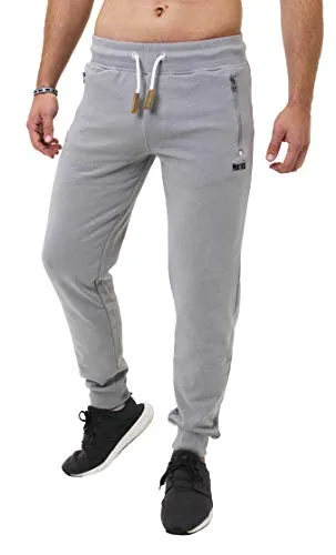 Mount Swiss Lange Jogginghose Herren Finn I Sweatpants I Freizeithose Männer Farbe grau, Gr. M