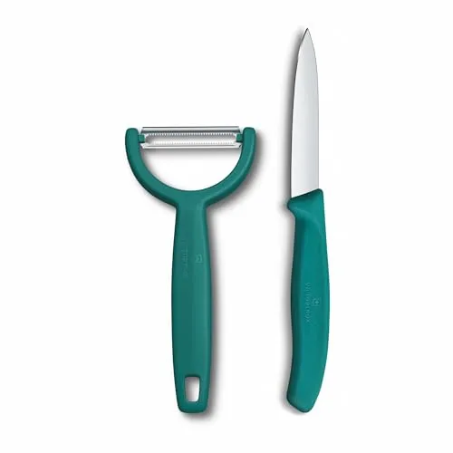 Victorinox Swiss Classic Gemüsemesser & Sparschäler Set, Grün