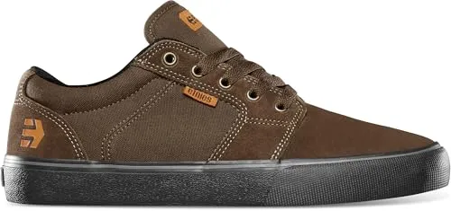Etnies Barge Ls Herren Sneaker Brown Black - 41 EU - Stylischer Sneaker aus Wildleder mit Gummi-Laufsohle, ideal für den Alltag und Berufskleidung. Bequemer Tragekomfort und modernes Design für Herren.