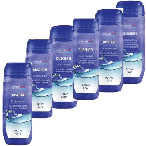 6x 300 ml Marvita med Duschgel  Activ Care