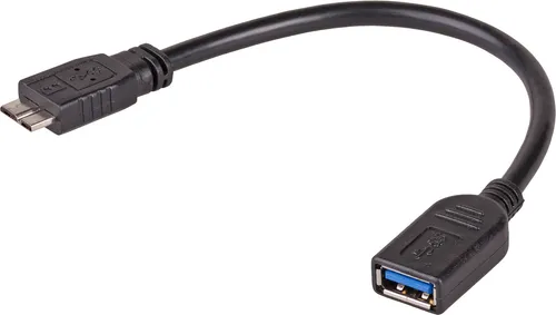 Adapter USB 3.0 – micro USB 3.0 Akyga AK-AD-30 do smartfona OTG kabel 15cm F/M