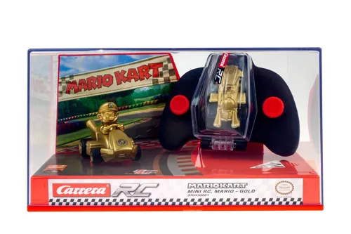 Carrera RC Mario Kart™ Mini RC - Gold 2 - RC-Modelle: Goldene Mini-Edition von Mario für spannende Rennen, bis zu 16 Spieler gleichzeitig und 7 Minuten Spielzeit!