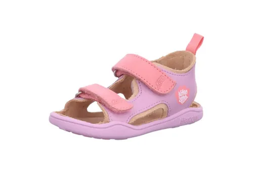Affenzahn Sandale Leder Airy Otter - Rosa, rutschfest und flexibel - Wanderschuhe für Kinder, ideal für den Sommer: Leichtes Design mit Klettverschluss für schnelles An- und Ausziehen, plus dünne Sohle für ein natürliches Laufgefühl.