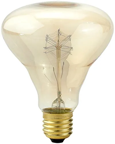 Luminea Vintage Glühbirne: Vintage-Schmucklampe, Kolben, mit gitterförmigem Glühdraht (warmweisse Kohlefaden-Lampe, Dekoglühbirne, Filament)