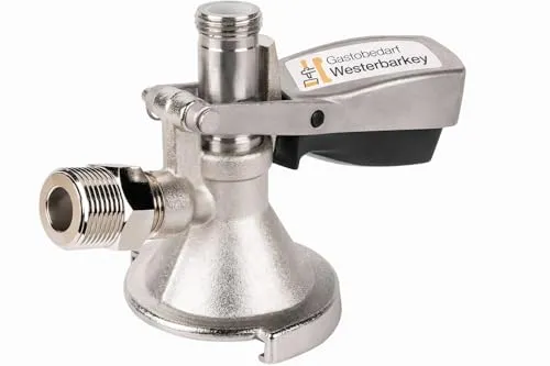 GASTROBEDARF WESTERBARKEY Kegverschluss Zapfkopf Keg Flachkeg Typ A Bierausgang Oben 5/8