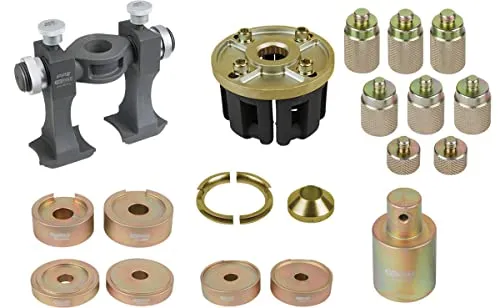 KS TOOLS Montagewerkzeugsatz Radnabe/Radlager 440.9998 - Autoteile, 33-teiliges Set aus robustem Werkzeugstahl, ideal für professionelle Anwendungen mit einer maximalen Belastung von 22.000 kg.