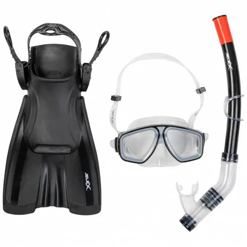 JELEX Deepsea Schnorchel Set mit Flossen schwarz 80600689-80600683