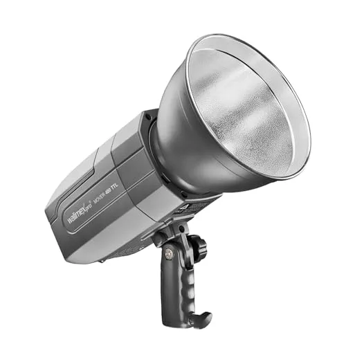 Walimex Mover 400 TTL Fotostudio-Blitzlicht - Blitzköpfe mit 400 Ws Leistung, ideal für Innen- und Außenaufnahmen, inklusive 6000 mAh Akku für bis zu 500 Blitze, TTL-fähig und leicht bedienbar.