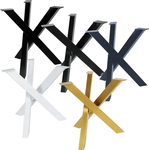 Magnetic Mobel Tischgestell ( Schwarz ) Spider Design Kreuzgestell Schwerlast massiv Tischkufen Stahl Tischbeine Metall DIY Schreibtisch