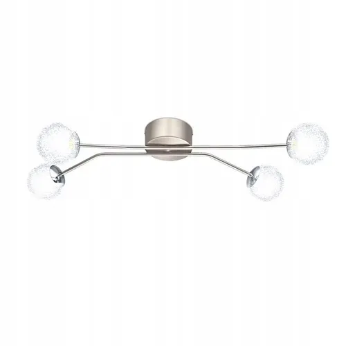 EGLO „LED-Deckenleuchte, Stahl, Aluminiumkugeln, Länge 82 cm