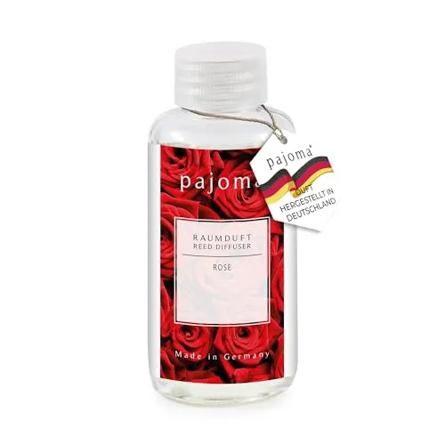 pajoma® Raumduft Nachfüllflasche 100 ml, Rose | Nachfüller für Lufterfrischer | intensiver und hochwertiger Duft in Premium Qualität