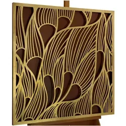 Kunstloft Metallbild Schwarz-Gold 5.2x80 cm - Edles Metallbild in Schwarz und Gold, handgefertigt für stilvolle Wandgestaltung. Mit praktischem Aufhängesystem für einfache Montage. Ein echter Hingucker für Ihr Wohnzimmer!