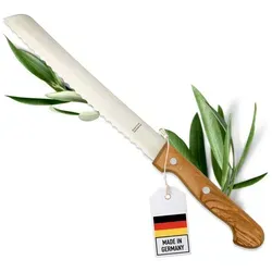 Personalisierbares Brotmesser aus Olivenholz