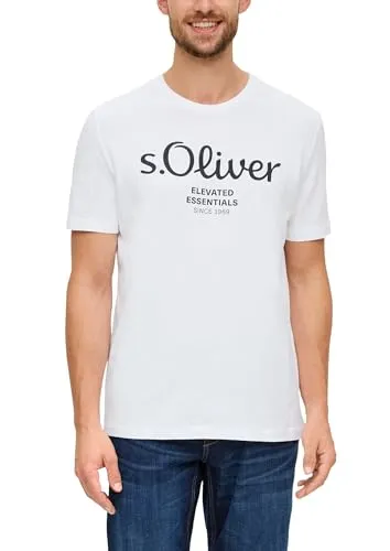 s.Oliver Baumwoll-T-Shirt mit Logo-Print