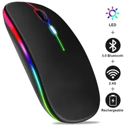 Kabellose RGB Gaming Maus – Ergonomische Bluetooth Maus mit 3600 DPI - Erleben Sie Gaming neu mit dieser kabellosen RGB Gaming Maus. Ergonomisches Design, 3600 DPI und wiederaufladbar – ideal für stundenlangen Einsatz am PC oder Laptop.