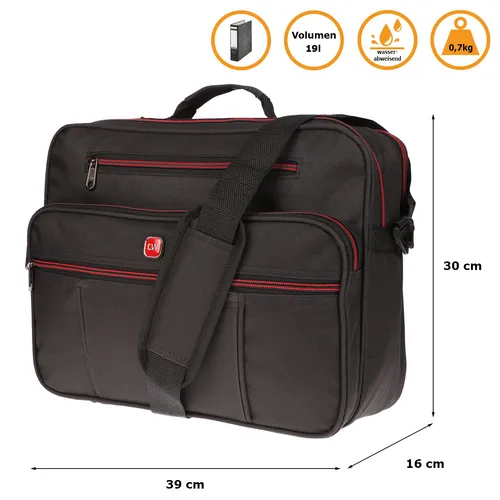 Große Herren Umhängetasche - Wasserfeste Messenger Bag - Taschen für Herren, ideal für Freizeit und Arbeit. Diese große Umhängetasche ist wasserfest, leicht und bietet viel Stauraum mit verstellbaren Trageriemen.