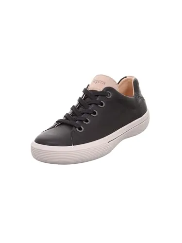Legero Damen Fresh Sneaker in Schwarz, 38 EU - Damen-Sneaker mit österreichischem Umweltzeichen und Blauer Engel. Komfortweite 'G' für optimalen Tragekomfort und individuelle Schnürung für perfekten Halt.