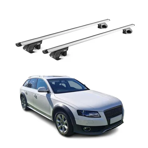 OMAC Dachträger Alu für Audi A4 Allroad B8 B9 2009-2025 - Hochwertiger Dachgepäckträger aus Aluminium, abnehmbar und wasserbeständig, ideal für Fahrrad- und Skiträger. Perfekt für Ihre Abenteuer mit einfachem Montagekomfort.