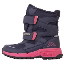 Kappa Winterboots Snowboots, wasserdicht und gefüttert in Blau - Größe 35 EU - Wanderschuhe für Kinder, ideal für kalte Tage mit wasserdichter TEX-Membrane und warmem Futter für optimalen Komfort.